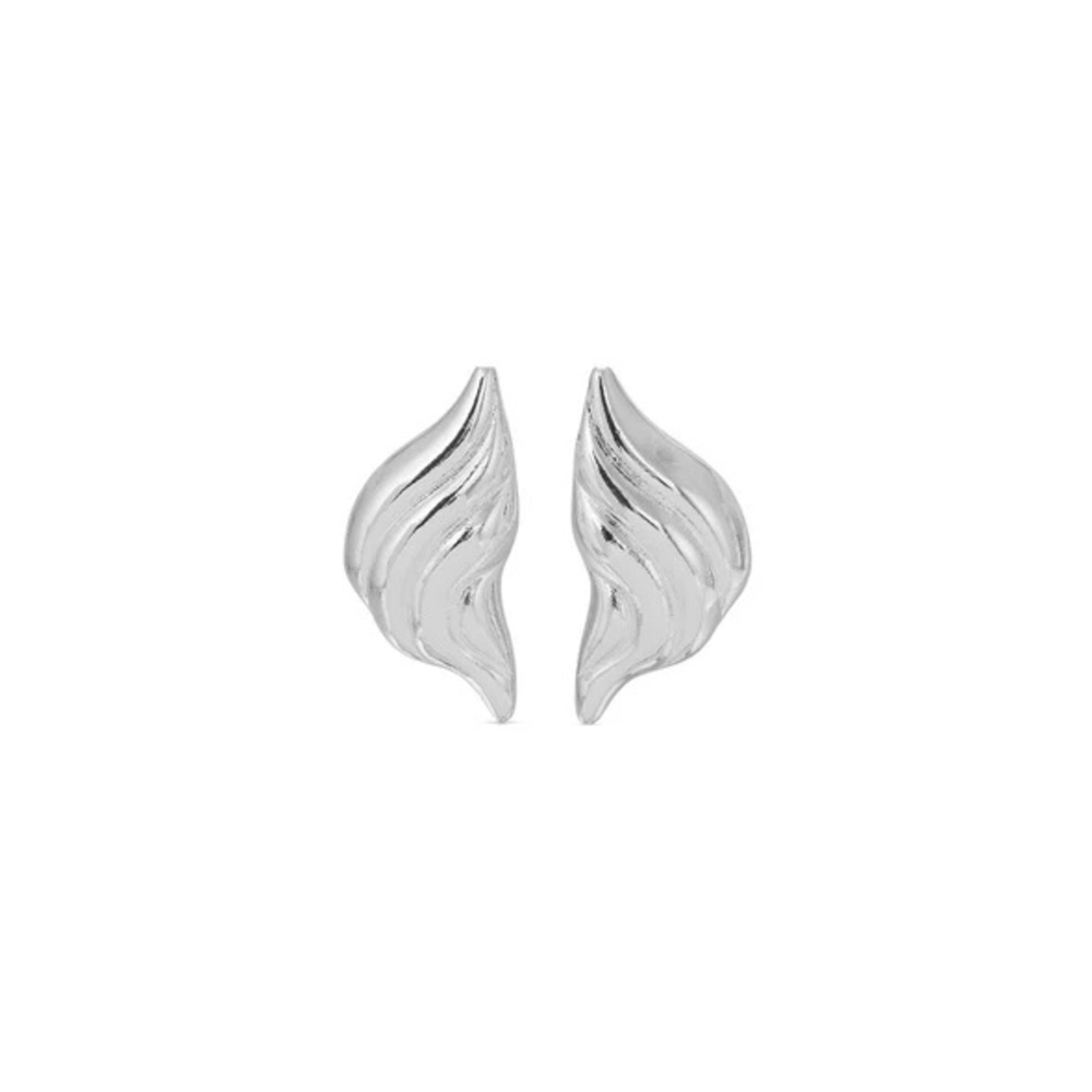 HEAVEN MAYHEM Silver Croissant Earrings